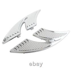 CNC Rear Passenger Floorboards Foot Pegs For Harley Touring 1993-up FLHTC FLHX