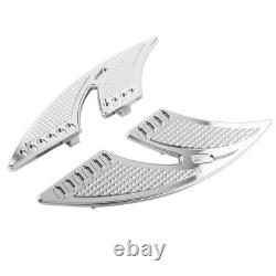 CNC Rear Passenger Floorboards Foot Pegs For Harley Touring 1993-up FLHTC FLHX