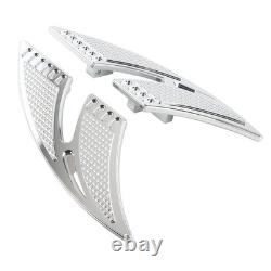 CNC Rear Passenger Floorboards Foot Pegs For Harley Touring 1993-up FLHTC FLHX
