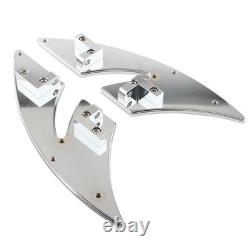 CNC Rear Passenger Floorboards Foot Pegs For Harley Touring 1993-up FLHTC FLHX