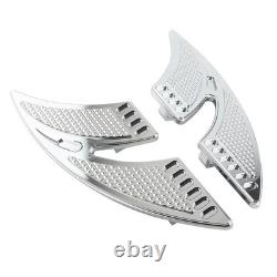 CNC Rear Passenger Floorboards Foot Pegs For Harley Touring 1993-up FLHTC FLHX