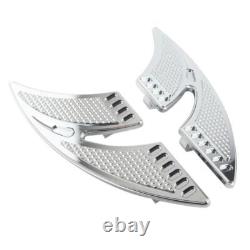 CNC Rear Passenger Floorboards Foot Pegs For Harley Touring 1993-up FLHTC FLHX