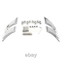 CNC Rear Passenger Floorboards Foot Pegs For Harley Touring 1993-up FLHTC FLHX