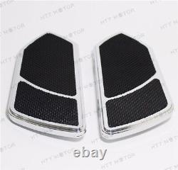 Chrome Billet Rear Passenger Foot Board Floorboard For Harley Touring Road King