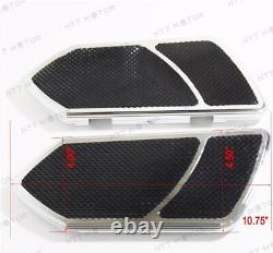 Chrome Billet Rear Passenger Foot Board Floorboard For Harley Touring Road King