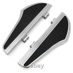 Chrome Defiance Rider Footboard Floorboards Kit For Harley Street Glide FLHX FLT