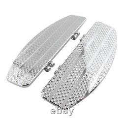 Chrome Diamond Driver Floorboards For Harley Dyna Softail Electra Street Glide