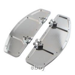 Chrome Diamond Driver Floorboards For Harley Dyna Softail Electra Street Glide