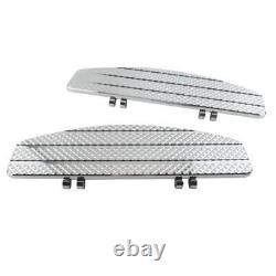 Chrome Diamond Driver Floorboards For Harley Dyna Softail Electra Street Glide