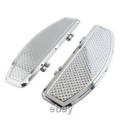 Chrome Driver Empire Footboards Floorboards For Harley Touring Street Road Glide