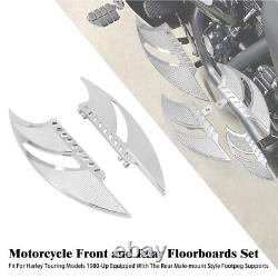 Chrome Driver Passenger Floorboards Foot Peg For Harley Road Electra Glide 86-23