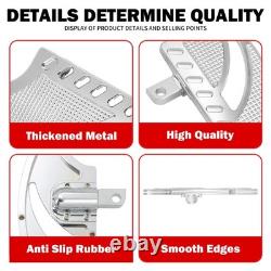 Chrome Driver Passenger Floorboards Foot Peg For Harley Road Electra Glide 86-23