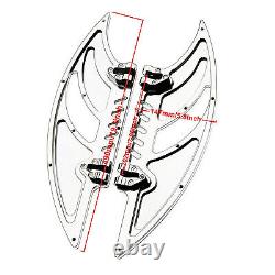 Chrome Driver Passenger Floorboards Street Glide FLHX FLTR For Harley Softail