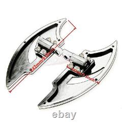 Chrome Driver Passenger Floorboards Street Glide FLHX FLTR For Harley Softail