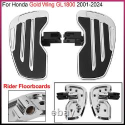 Chrome Front Footboards Rider Floorboards For Honda Gold Wing GL1800 2001-2024