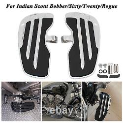 Chrome Front Rider Floorboards For Indian Scout/Bobber/Sixty/Twenty/Rogue Driver