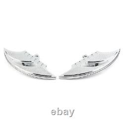 Chrome Male Mount FootPeg Tomahawk Passenger Floorboard for Harley Dyna FXD FLST