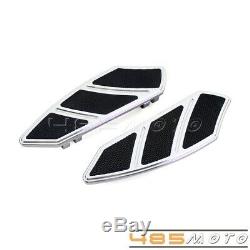 Chrome Motorcycle Rider Footpeg Foot Board Floorboard For Harley Touring Sotail