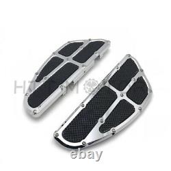 Chrome Passenger Floor Board Set For Harley Touring 93-18