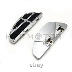 Chrome Passenger Floor Board Set For Harley Touring 93-18