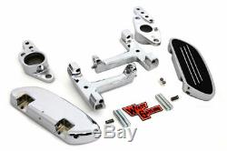 Chrome Passenger Floorboard Kit Swingarm Mount Harley Touring Bagger 93-18 OPEN