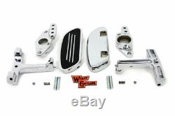 Chrome Passenger Floorboard Kit Swingarm Mount Harley Touring Bagger 93-18 OPEN