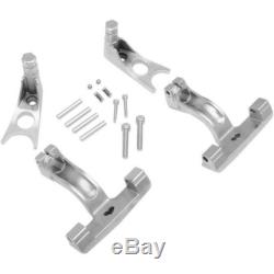 Chrome Passenger Floorboard Mounts 1621-0512'00-'17 Softails