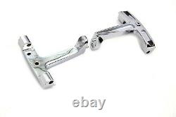 Chrome Passenger Floorboard Mounts Mounting Brackets Harley FLH Touring 93-08