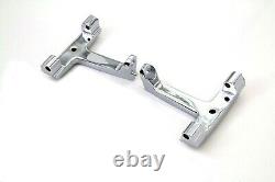 Chrome Passenger Floorboard Mounts Mounting Brackets Harley FLH Touring 93-08