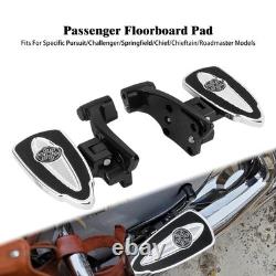 Chrome Passenger Floorboards Pad For Indian Springfield Chieftain Dark Horse