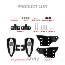Chrome Passenger Floorboards Pad For Indian Springfield Chieftain Dark Horse