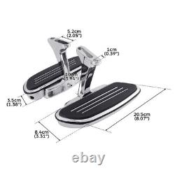 Chrome Passenger Foot FloorBoard Fit For Harley Touring 1993-2024 Pegstreamliner