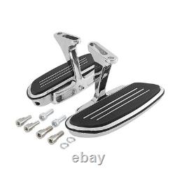 Chrome Passenger Foot FloorBoard Fit For Harley Touring 1993-2024 Pegstreamliner