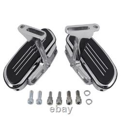 Chrome Passenger Foot FloorBoard Fit For Harley Touring 1993-2024 Pegstreamliner