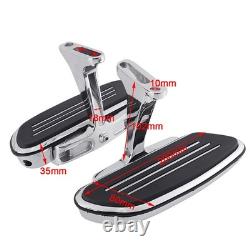 Chrome Passenger Foot FloorBoard Fit For Harley Touring 1993-24 Pegstreamliner