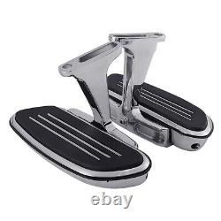 Chrome Passenger Foot FloorBoard Fit For Harley Touring 1993-24 Pegstreamliner