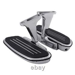 Chrome Passenger Foot FloorBoard Fit For Harley Touring 1993-24 Pegstreamliner