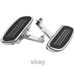 Chrome Rear Passenger Floorboard Set Anti Vibration Harley CVO Road Glide 18-21