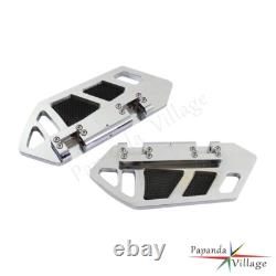 Chrome Rear Passenger Foot Pegs Floorboard For Harley Touring Street Glide 84-15