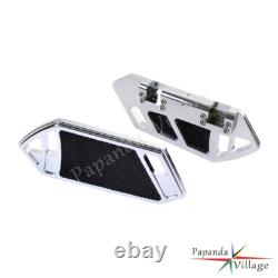 Chrome Rear Passenger Foot Pegs Floorboard For Harley Touring Street Glide 84-15