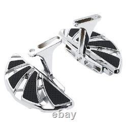 Chrome Rear Passenger Footboard Fit For Harley Road King Street Glide 1993-2023