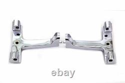 Chrome Rear Passenger Footboard Floorboard Mounts Kit Set Harley Touring Dresser