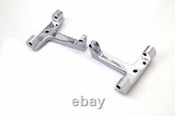 Chrome Rear Passenger Footboard Floorboard Mounts Kit Set Harley Touring Dresser