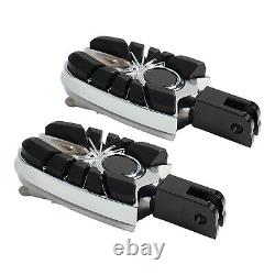 Chrome Rider Driver Front Footrests Foot Pegs For Honda Gold Wing GL1800 01-2024