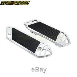 Chrome Rider Floorboard Foot Peg Footrest For Harley Touring Softail 1984-15 New