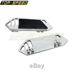 Chrome Rider Floorboard Foot Peg Footrest For Harley Touring Softail 1984-15 New