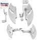 Chromed Floorboards For Harley Street Road Glide Flhx Ultra With Shift Levers Pa