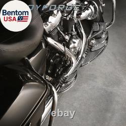 Chromed Floorboards for Harley Street Road Glide FLHX Ultra with Shift Levers Pa