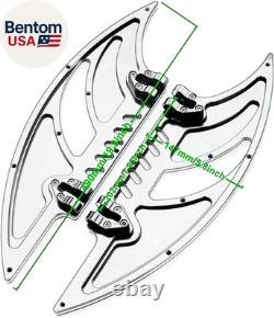 Chromed Floorboards for Harley Street Road Glide FLHX Ultra with Shift Levers Pa