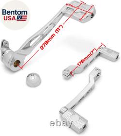Chromed Floorboards for Harley Street Road Glide FLHX Ultra with Shift Levers Pa